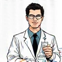 Scientist in a lab coat holding a beaker, symbolizing scientific backing